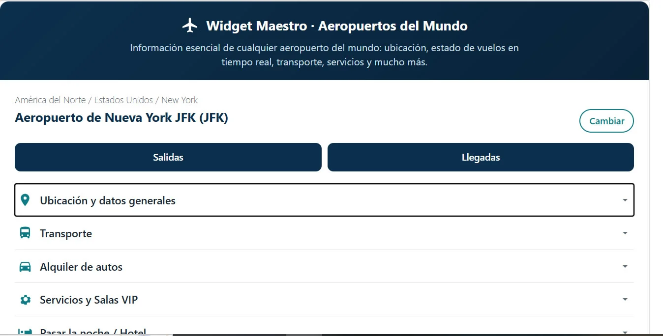 Buscador de Aeropuertos